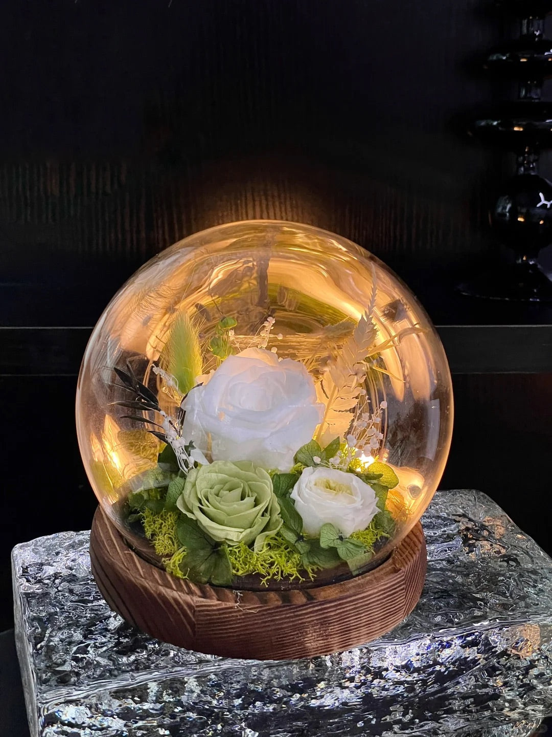 Eternal Flower Crystal Ball Ornament