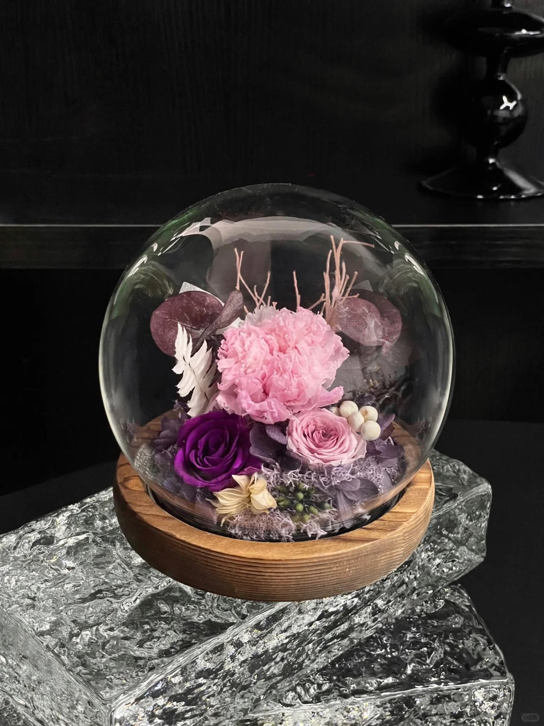 Eternal Flower Crystal Ball Ornament