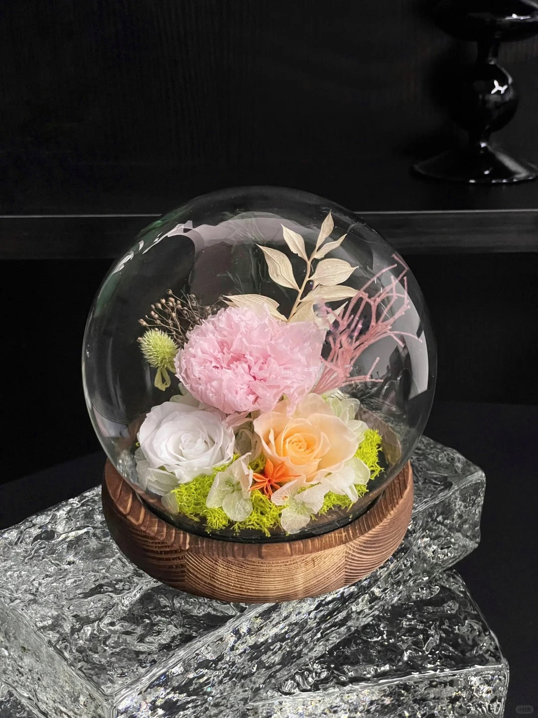 Eternal Flower Crystal Ball Ornament