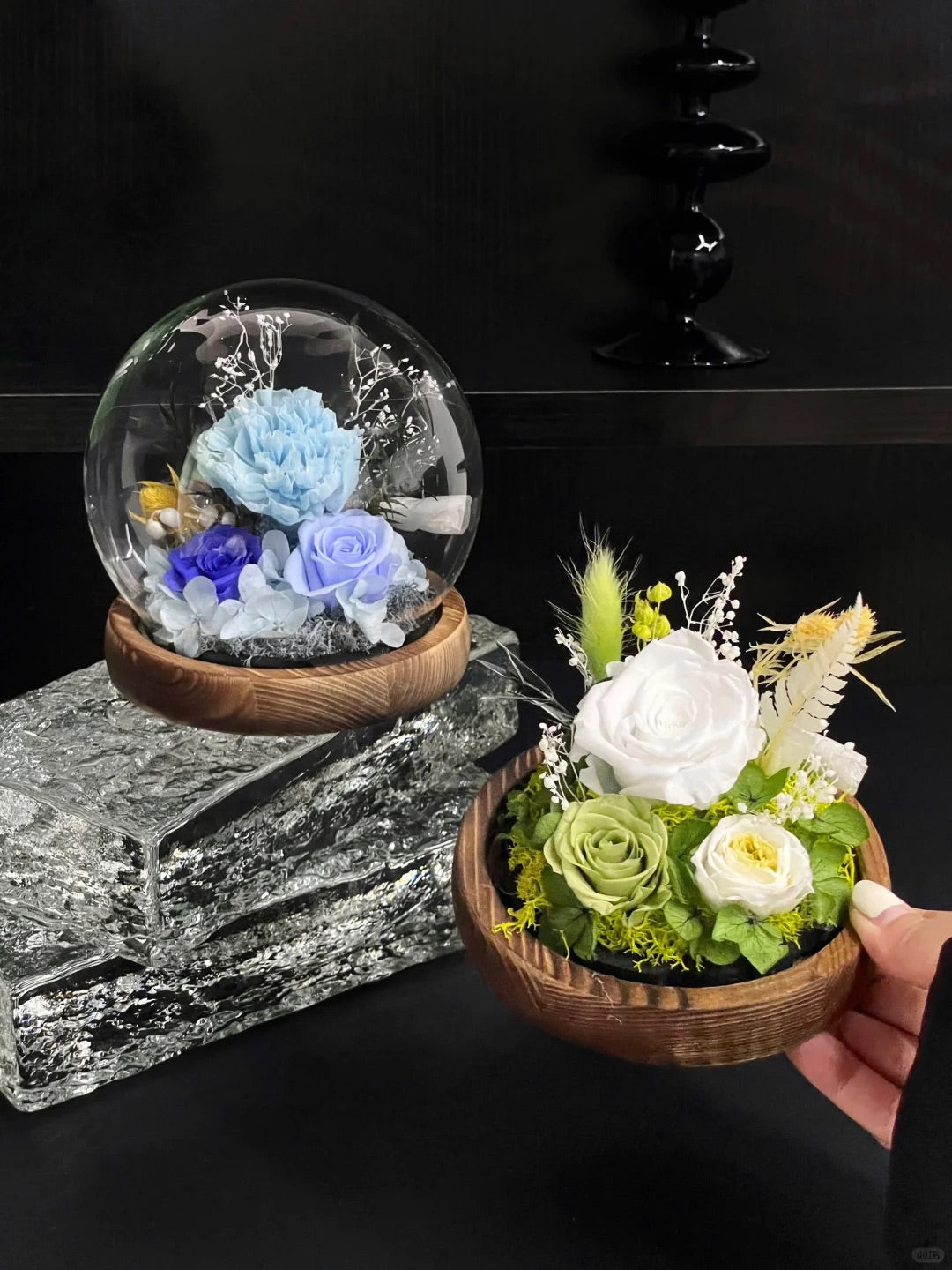 Eternal Flower Crystal Ball Ornament