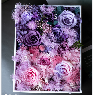 Square Purple Rose