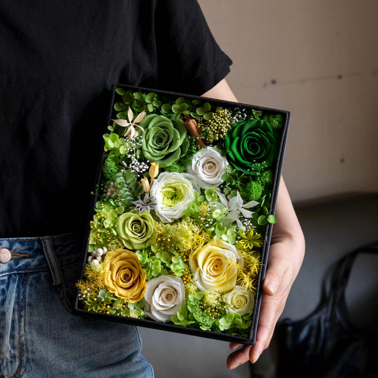 Square Green Gift Box