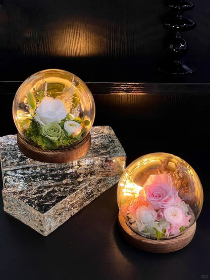 Eternal flower crystal ball ornament(TB)