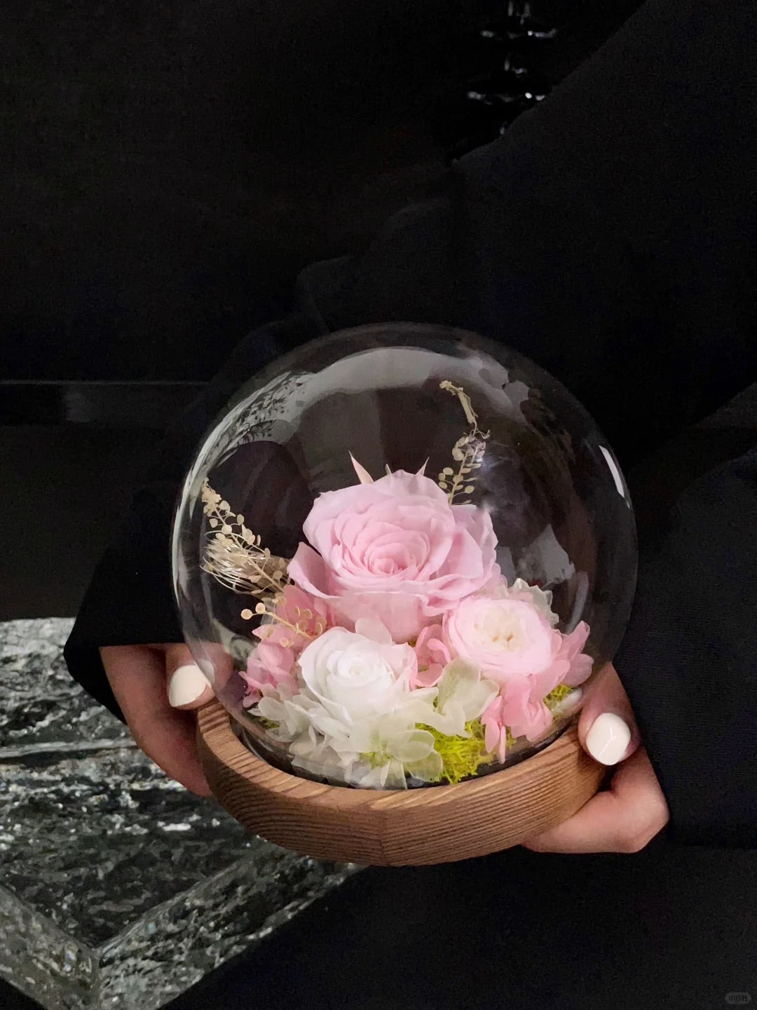 Eternal flower crystal ball ornament(TB)