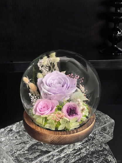 Eternal flower crystal ball ornament(TB)