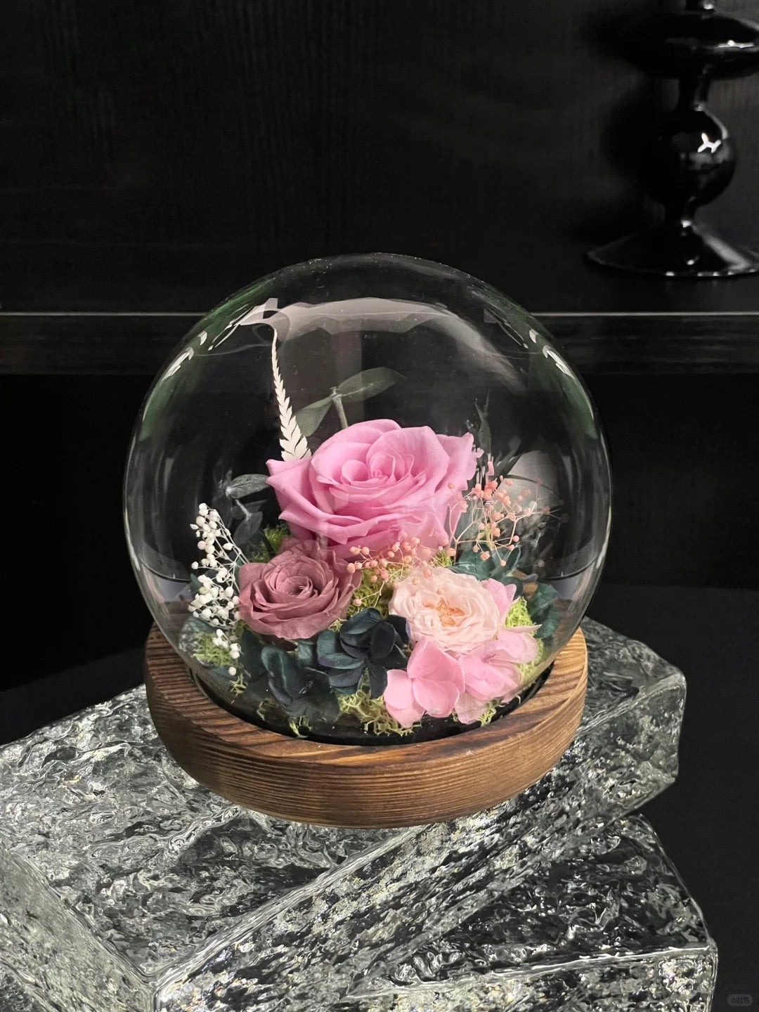 Eternal flower crystal ball ornament(TB)