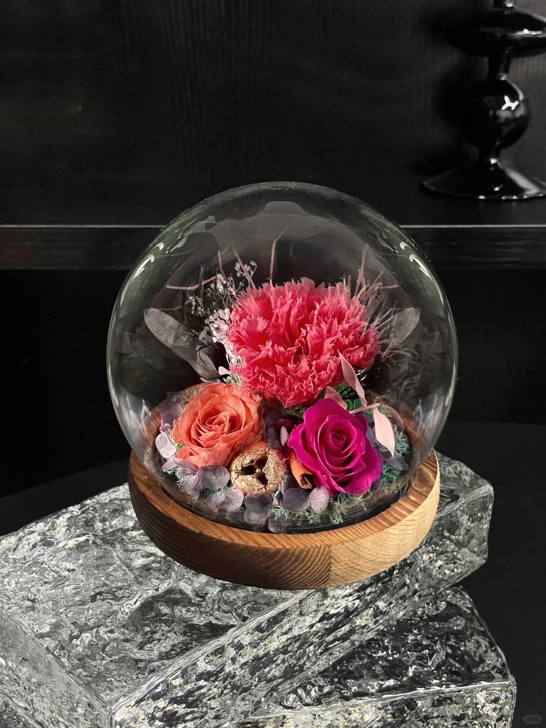 Eternal flower crystal ball ornament(TB)